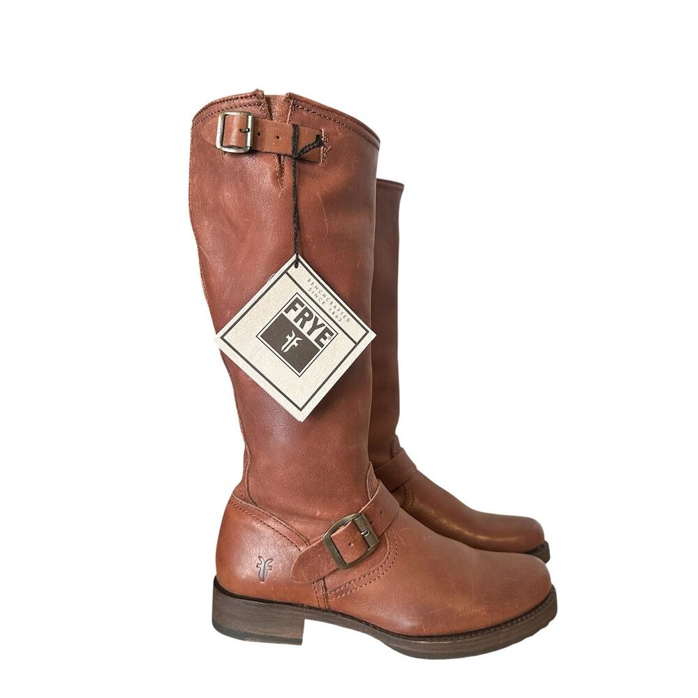 Frye Vintage Brown Leather Knee High Veronica Slouch Boot  Size 7.5